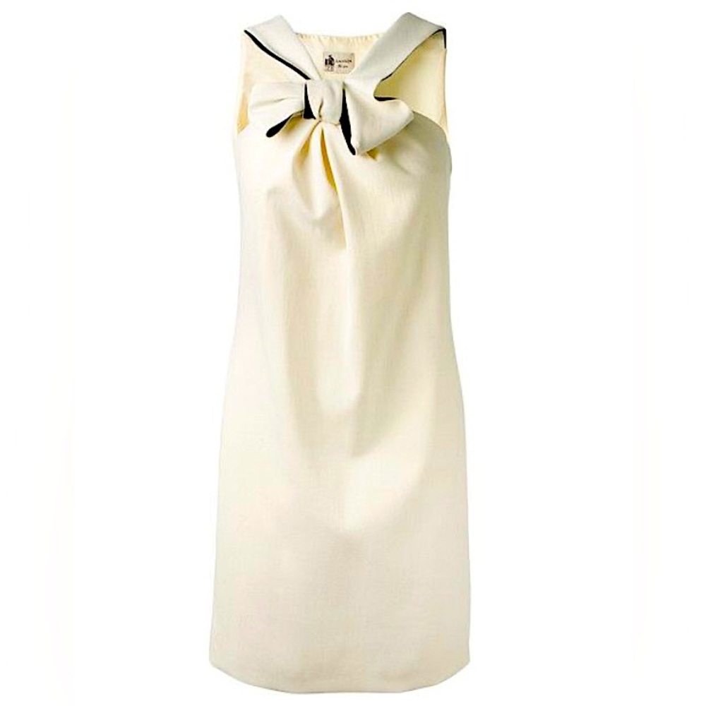 RARE Lanvin Cream Day Dress from Elbaz’s last collection - like new, Size M